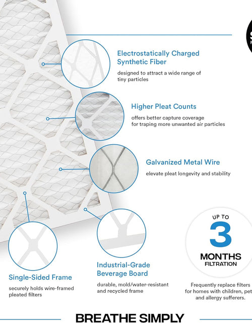 Load image into Gallery viewer, by  12X12X1 Air Filter, MERV 8, MPR 600, AC Furnace Air Filter, 6 Pack
