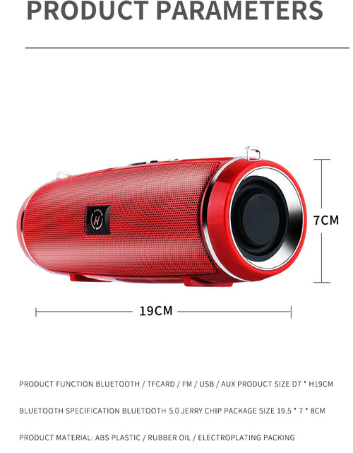 Load image into Gallery viewer, Bluetooth 5.1 Speaker Wireless Waterproof Outdoor Stereo LOUD Bass USB/TF Strap
