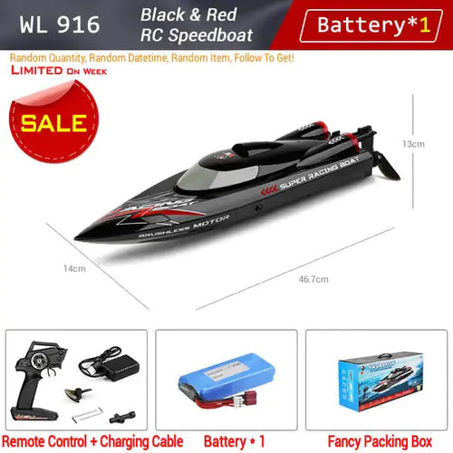 Load image into Gallery viewer, WLtoys WL916 RC Racing Boat
