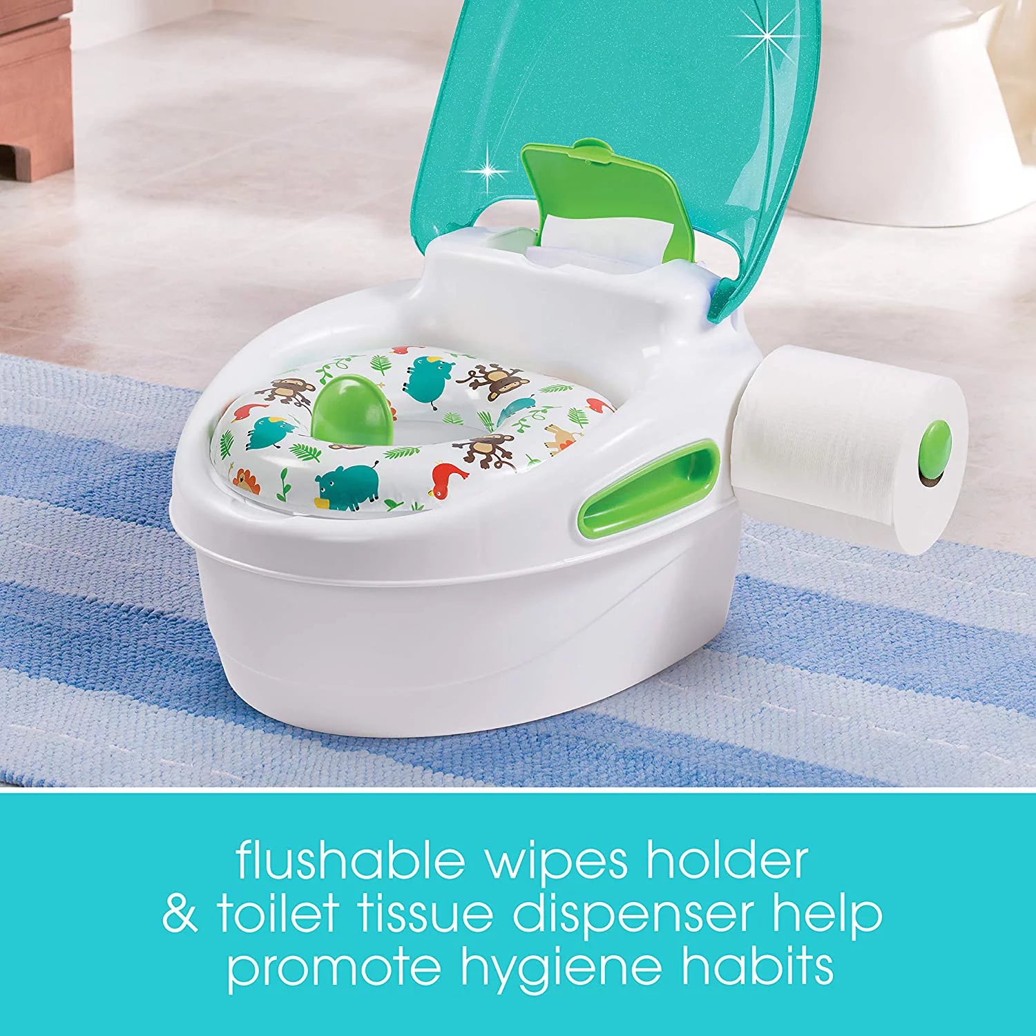 by Ingenuity Step by Step Potty, 3-In-1 Toddler Potty Training Toilet