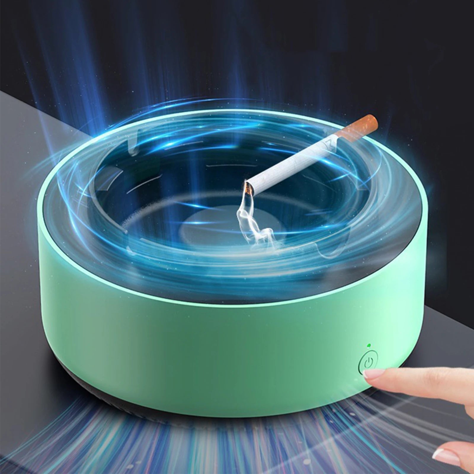 Smart Cigarette Ashtray Air Purifier Anion Purification Practical Automatic Purifier Ashtray Portable Gadgets for Car Ashtray