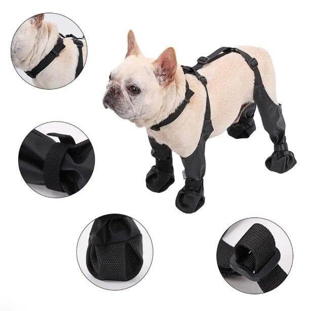 Dog Shoes Waterproof Adjustable Dog Boots