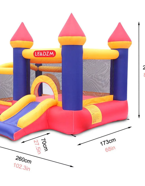 Load image into Gallery viewer, Kids Inflatable Bouncer House Jumper Castle with 350W Air Blower for 2 to 8 Years Old Childrens
