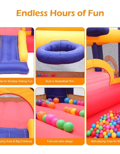 Load image into Gallery viewer, Kids Inflatable Bouncer House Jumper Castle with 350W Air Blower for 2 to 8 Years Old Childrens
